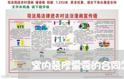 室内装修需要的合同怎么写/2023041794724