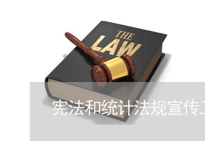 宪法和统计法规宣传工作总结
