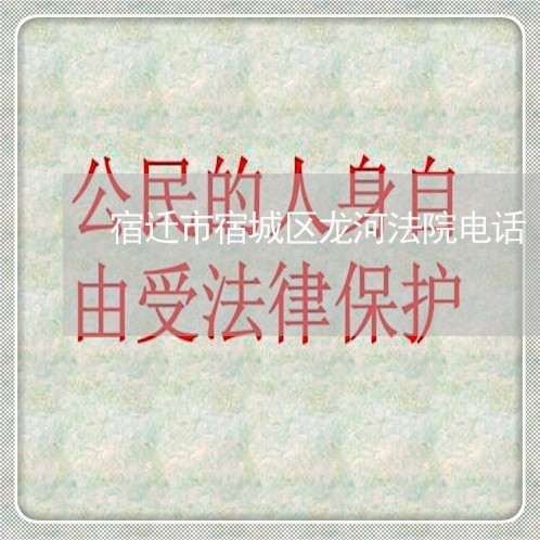 宿迁市宿城区龙河法院电话