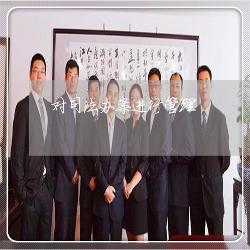 对司法办案进行管理 对司法办案进行管理