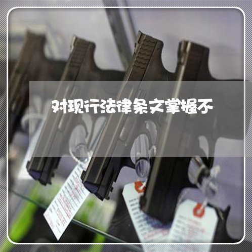 对现行法律条文掌握不 对现行法律条文掌握不