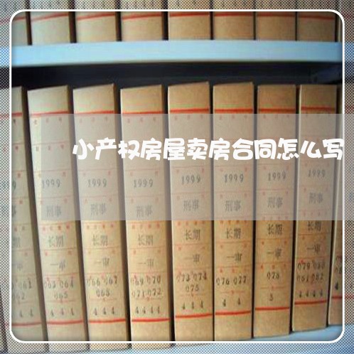 小产权房屋卖房合同怎么写/2023041027361 小产权房屋卖房合同怎么写/2023041027361