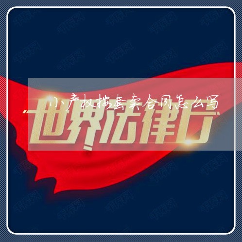 小产权按套卖合同怎么写/2023042171592