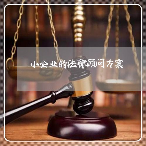 小企业的法律顾问方案/2023061873603