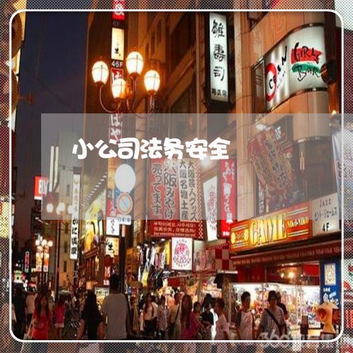 小公司法务安全 小公司法务安全