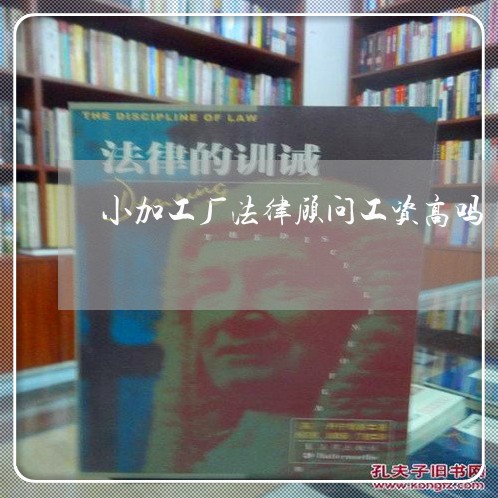 小加工厂法律顾问工资高吗 小加工厂法律顾问工资高吗