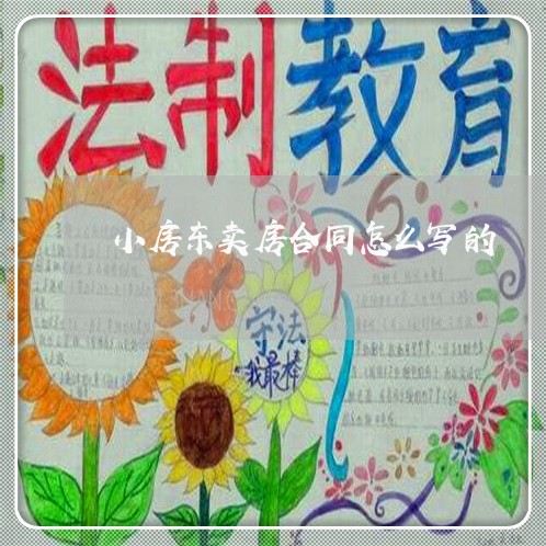 小房东卖房合同怎么写的/2023022762482