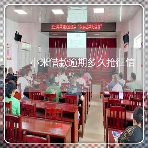 小米借款逾期多久抢征信 小米借款逾期多久抢征信