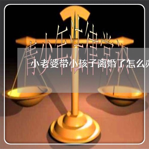 小老婆带小孩子离婚了怎么办/2023061160402