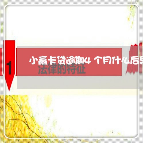小赢卡贷逾期4个月什么后果 小赢卡贷逾期4个月什么后果