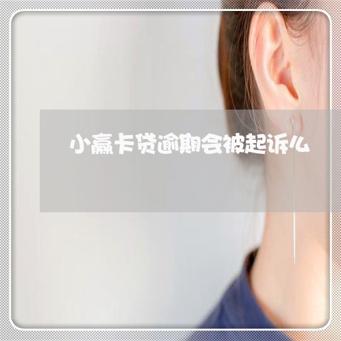 小赢卡贷逾期会被起诉么/2023061814938
