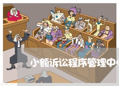 小额诉讼程序管理中心