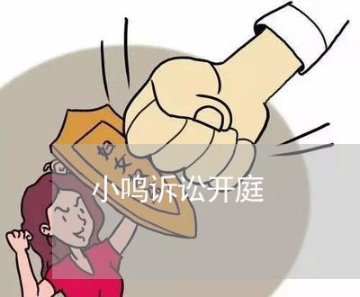 小鸣诉讼开庭 小鸣诉讼开庭