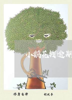 小鹅花钱逾期后多久能用/2023022865856