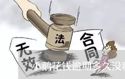 小鹅花钱逾期多久没事