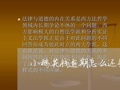 小鹅花钱逾期怎么还钱 小鹅花钱逾期怎么还钱
