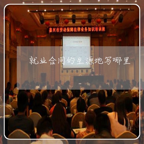 就业合同的生源地写哪里/2023022704836 就业合同的生源地写哪里/2023022704836