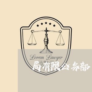局有限公务部