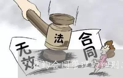 履约合同管理的细则怎么写/2023022618281