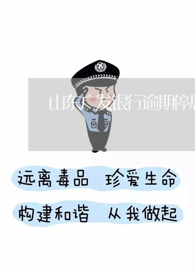 山东广发银行逾期停息挂账/2023103116925