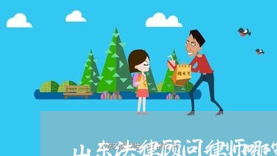 山东法律顾问律师哪家强/2023071449704