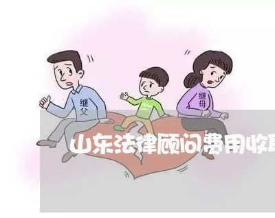 山东法律顾问费用收取标准