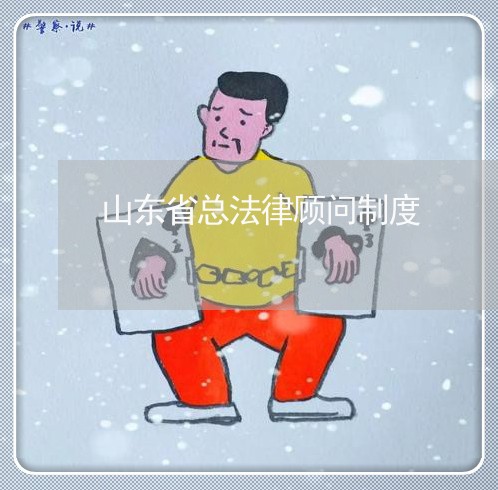 山东省总法律顾问制度/2023061904938 山东省总法律顾问制度/2023061904938