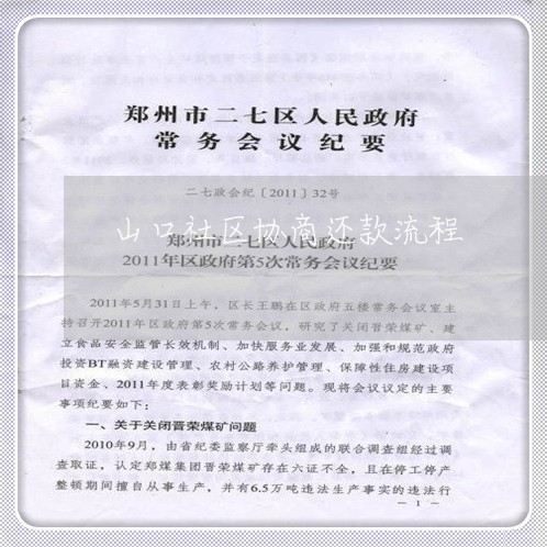 山口社区协商还款流程/2023070751394