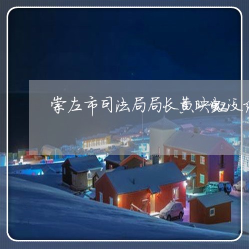 崇左市司法局局长黄映虹没结婚