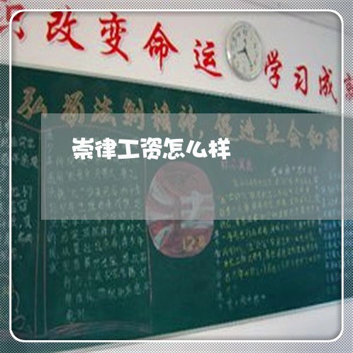 崇律工资怎么样