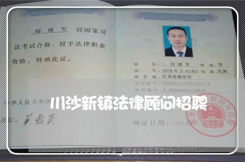 川沙新镇法律顾问招聘/2023061849259