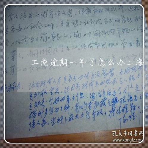 工商逾期一年了怎么办上海 工商逾期一年了怎么办上海