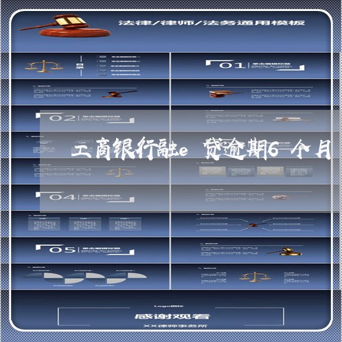 工商银行融e贷逾期6个月/2023062848370 工商银行融e贷逾期6个月/2023062848370