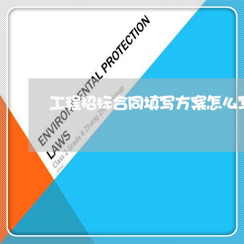 工程招标合同填写方案怎么写/2023022685269 工程招标合同填写方案怎么写/2023022685269