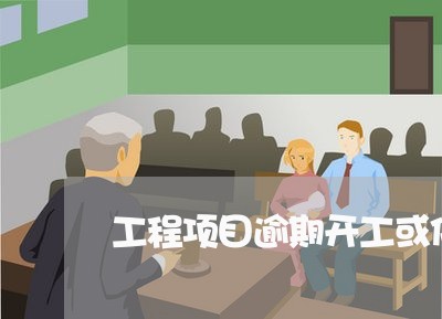 工程项目逾期开工或停工