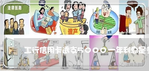 工行信用卡透支5000一年利息是多少钱