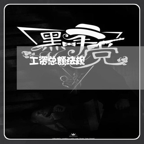 工资总额法规