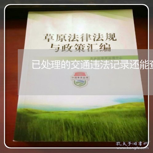 已处理的交通违法记录还能查到吗 已处理的交通违法记录还能查到吗