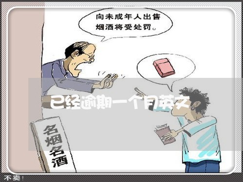 已经逾期一个月英文 已经逾期一个月英文