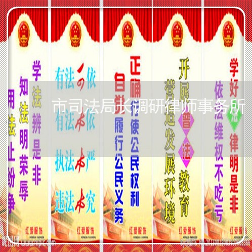 市司法局长调研律师事务所