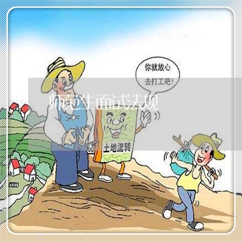 师范生面试法规