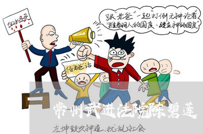 常州武进法院陈碧莲 常州武进法院陈碧莲