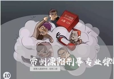 常州溧阳刑事专业律师介绍