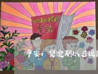 平安i贷逾期以后提额/2023031971616