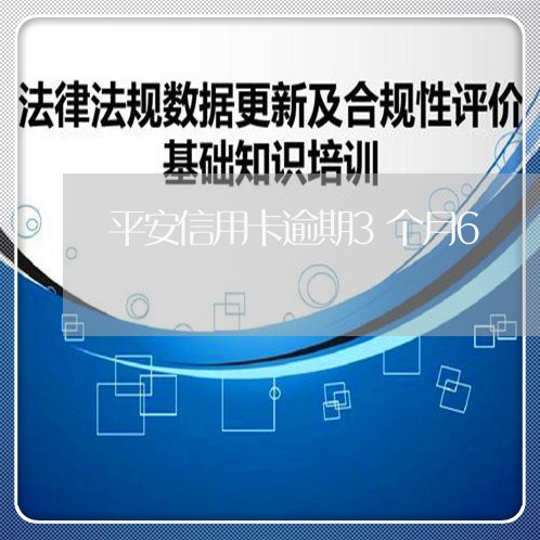 平安信用卡逾期3个月6/2023040124025