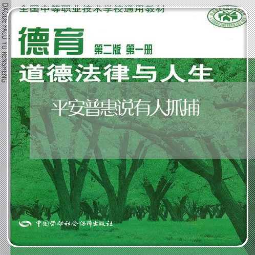 平安普惠说有人抓捕/2023100818147