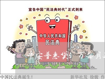 平安普惠贷5万每月还多少钱/2023030119570