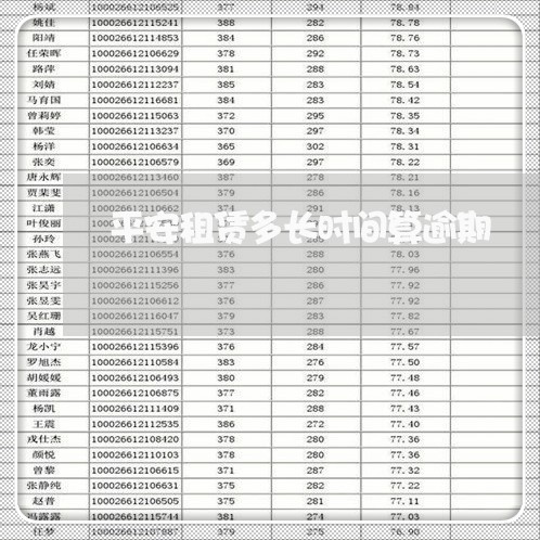 平安租赁多长时间算逾期/2023022640472