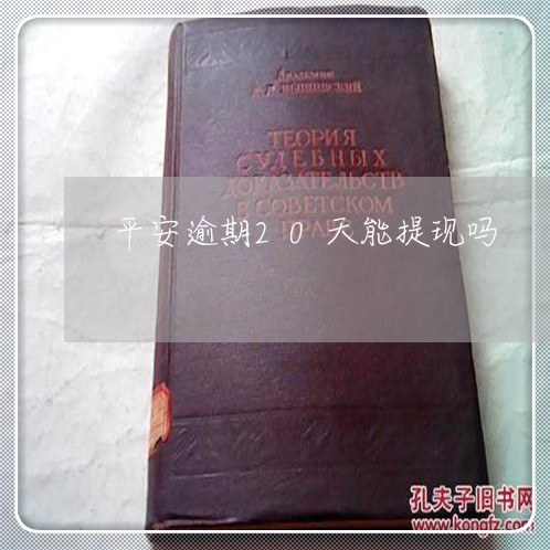 平安逾期20天能提现吗
