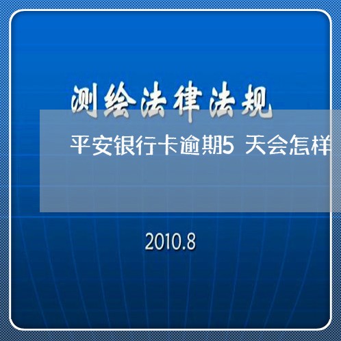 平安银行卡逾期5天会怎样/2023100615958